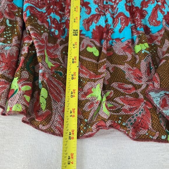 Pink apple Y2K women's sundress Smocked top Funky Boho quirky Size 1X Dopamine - Picture 4 of 7